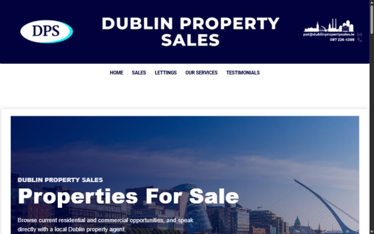 Dublin Property Sales website preview